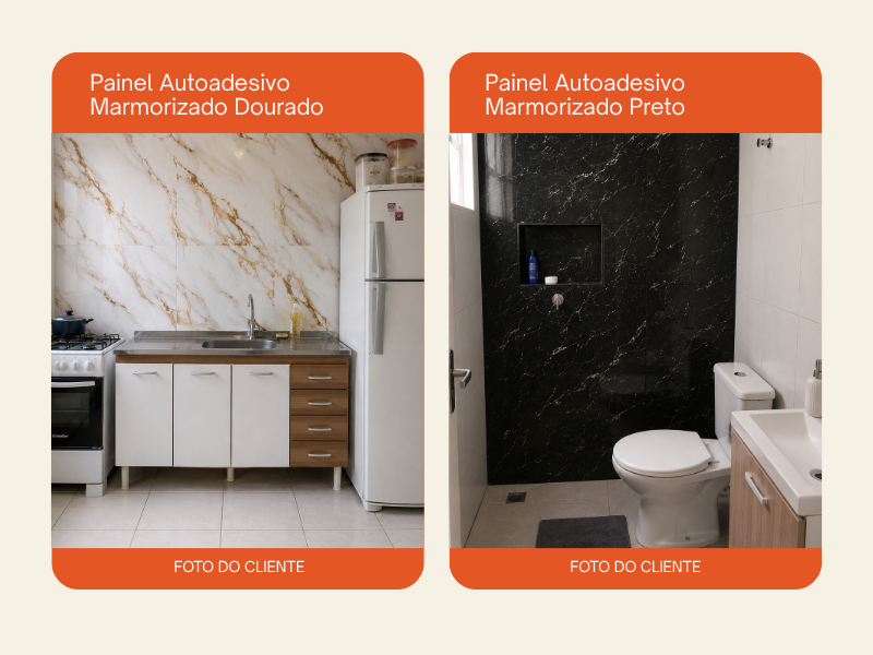 Painel Autoadesivo Marmorizado | Kit 10 - imagem 4